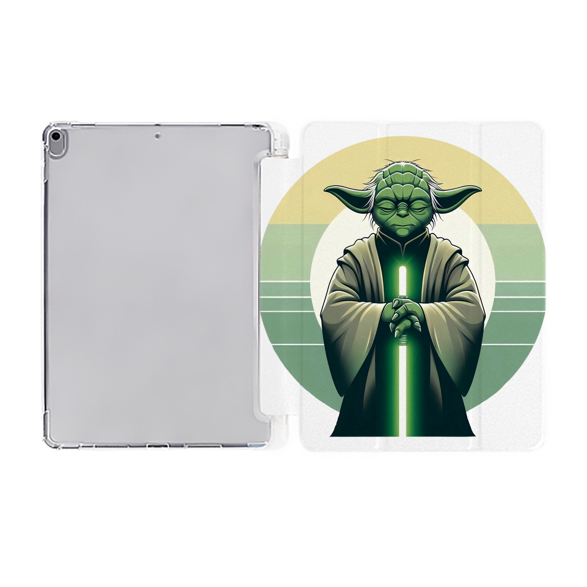 （画像用） スター・ウォーズ Star Wars IPad ケース ペン収納付き 三つ折りスタンド PUレザー×シリコン 対応機種9.5/10.5/10.9インチ